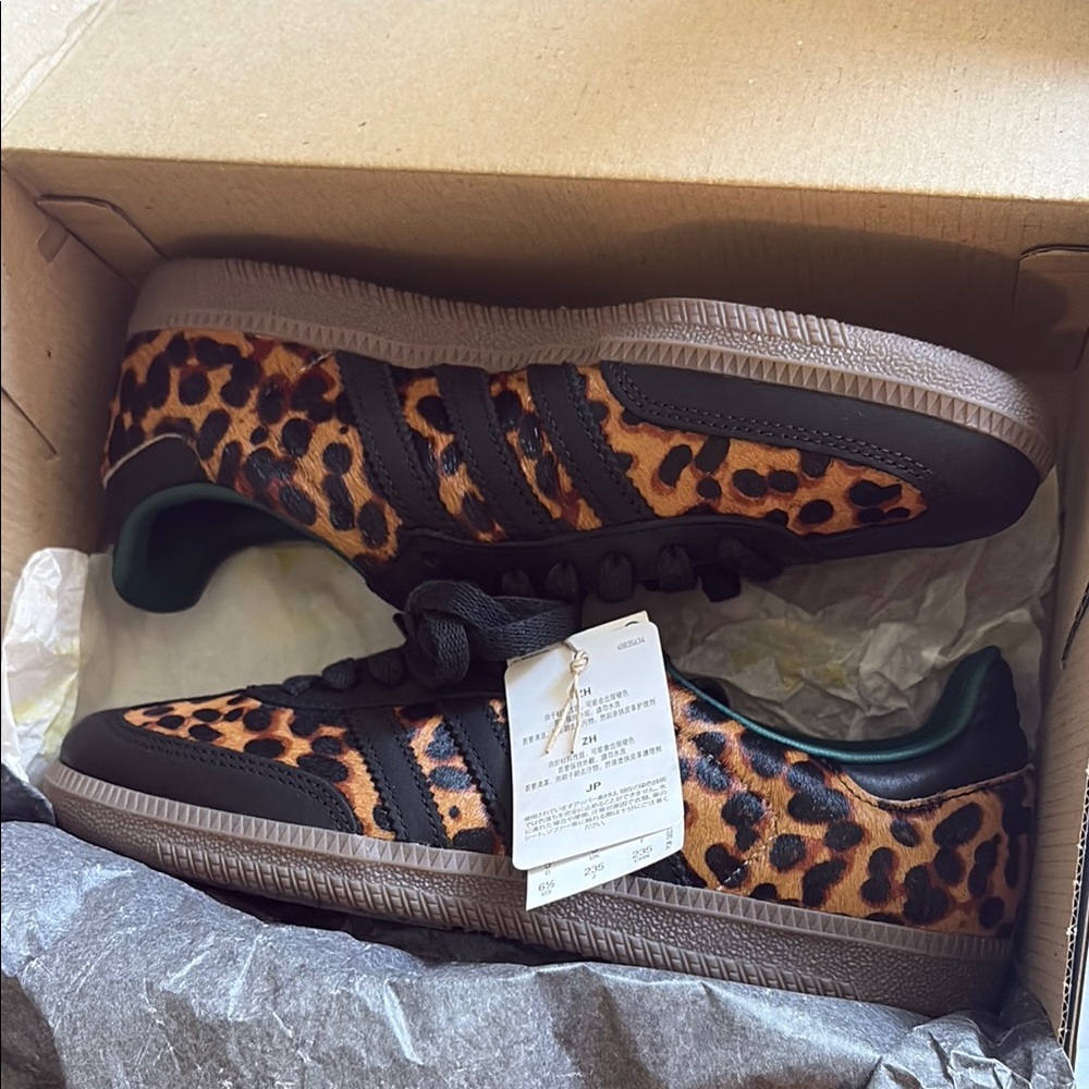 Adidas Leopard Print Sneakers